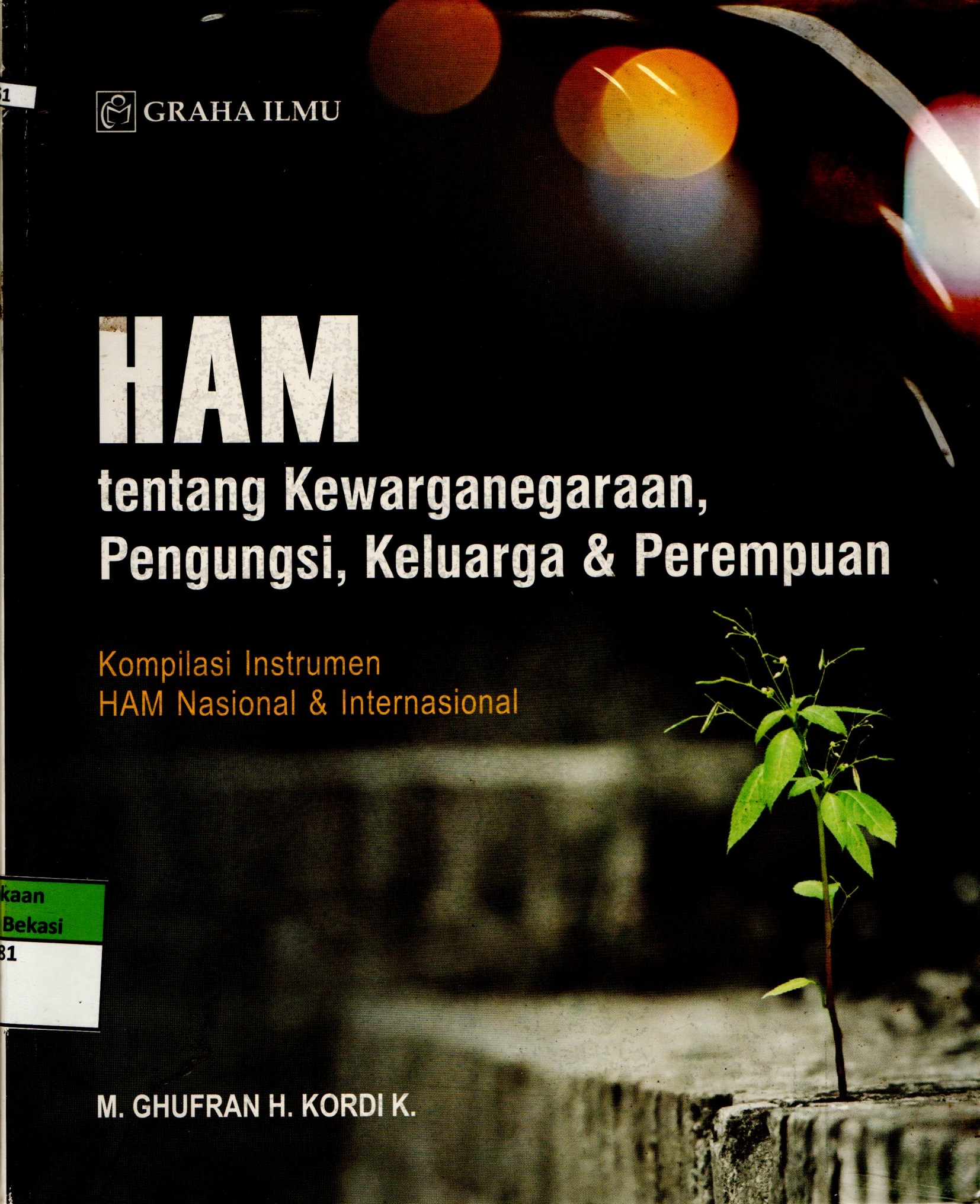 Sampul HAM tentang Kewarganegaraan, Pengungsi, Keluarga & Perempuan / Ghufran H.Kordi K