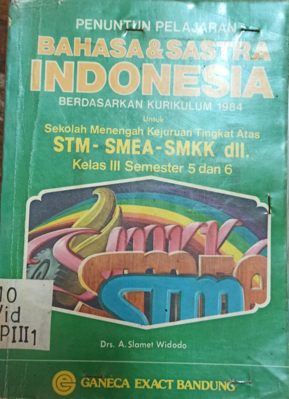 Sampul Penuntun Pelajaran Bahasa & Sastra Indonesia / A. Slamet Widodo