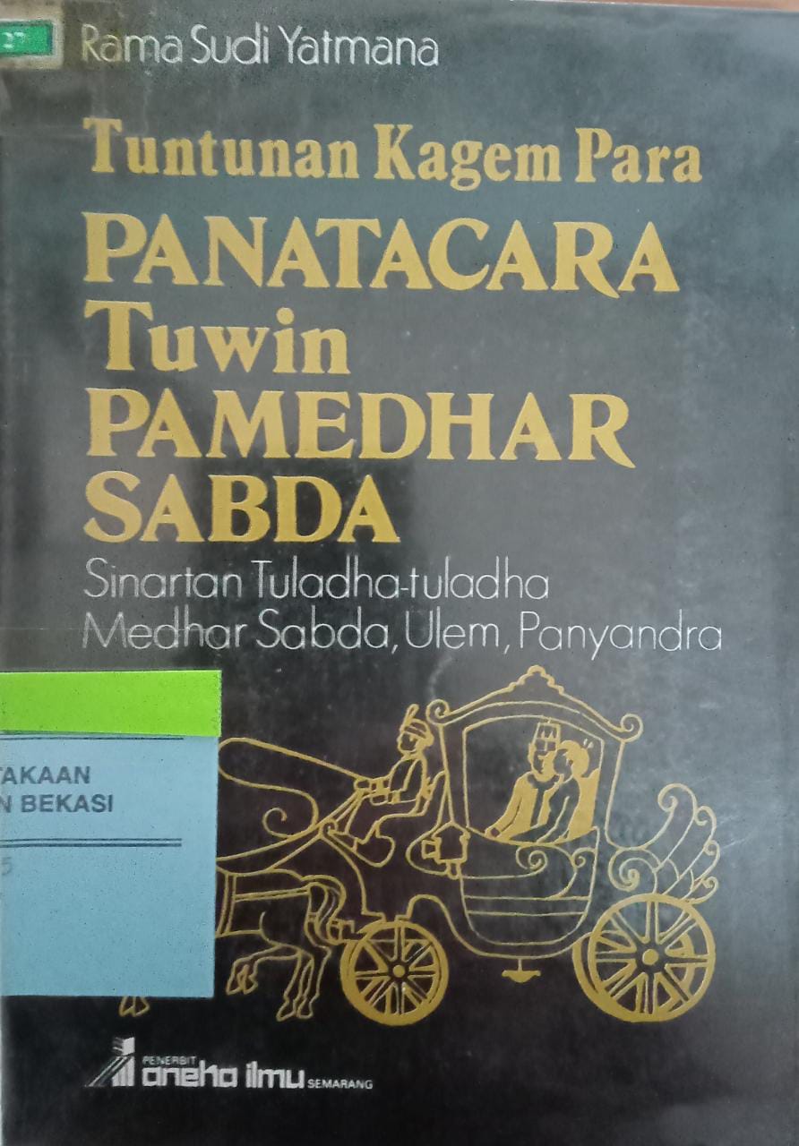 Cover Tuntunan Kagem Para Panatacara Tuwin Pamedhar Sabda / Rama Sudi Yatmana