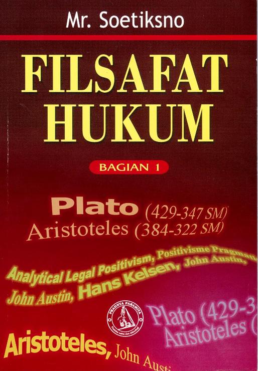 Sampul Filsafat Hukum :  Bagian 1 / Soetiksno