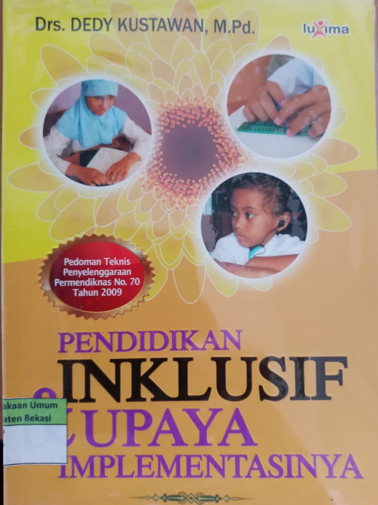 Sampul Pendidikan Inklusif & upaya implementasinya / Dedy Kustawan