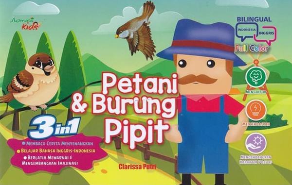 Sampul Petani & burung pipit / Clarissa Putri