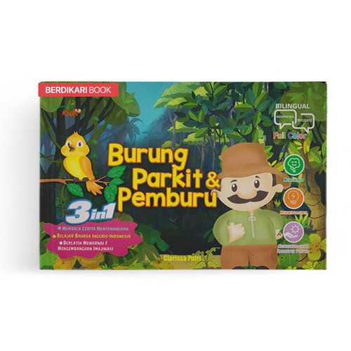 Sampul Burung parkit & pemburu / Clarissa Putri