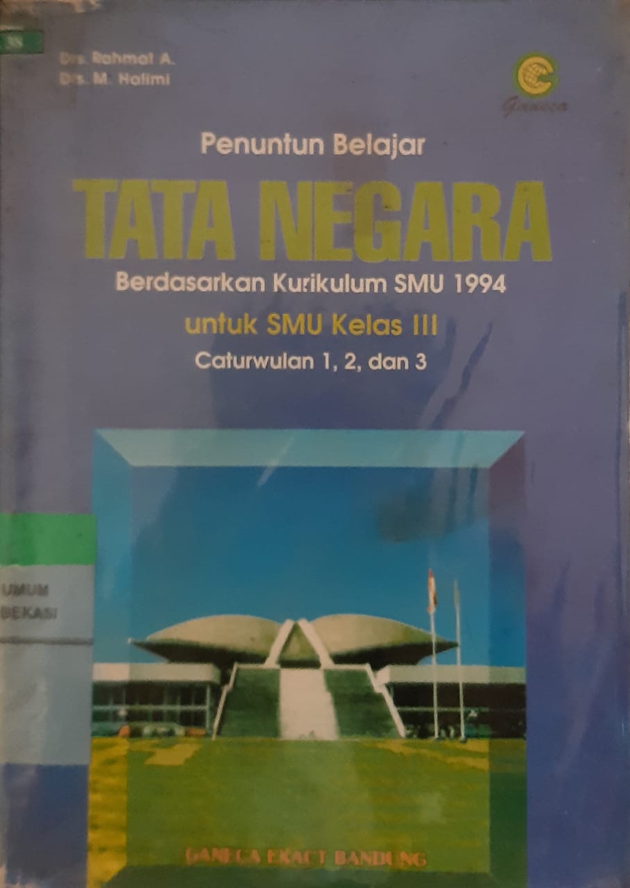 Sampul Tata Negara / Rahmat A, M. Halimi