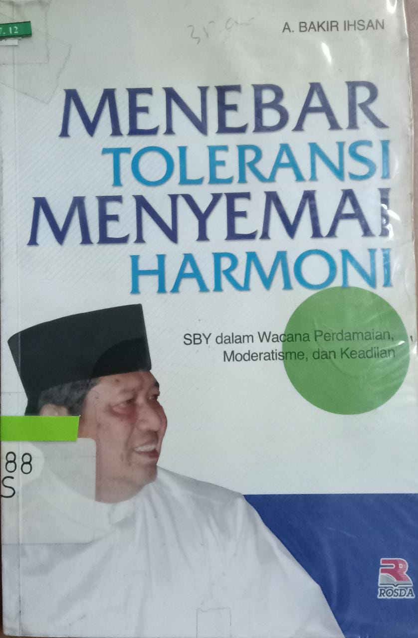 Sampul Menebar toleransi menyemai harmoni / Bakir Ihsan