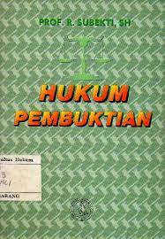 Sampul Hukum pembuktian / R. Subekti