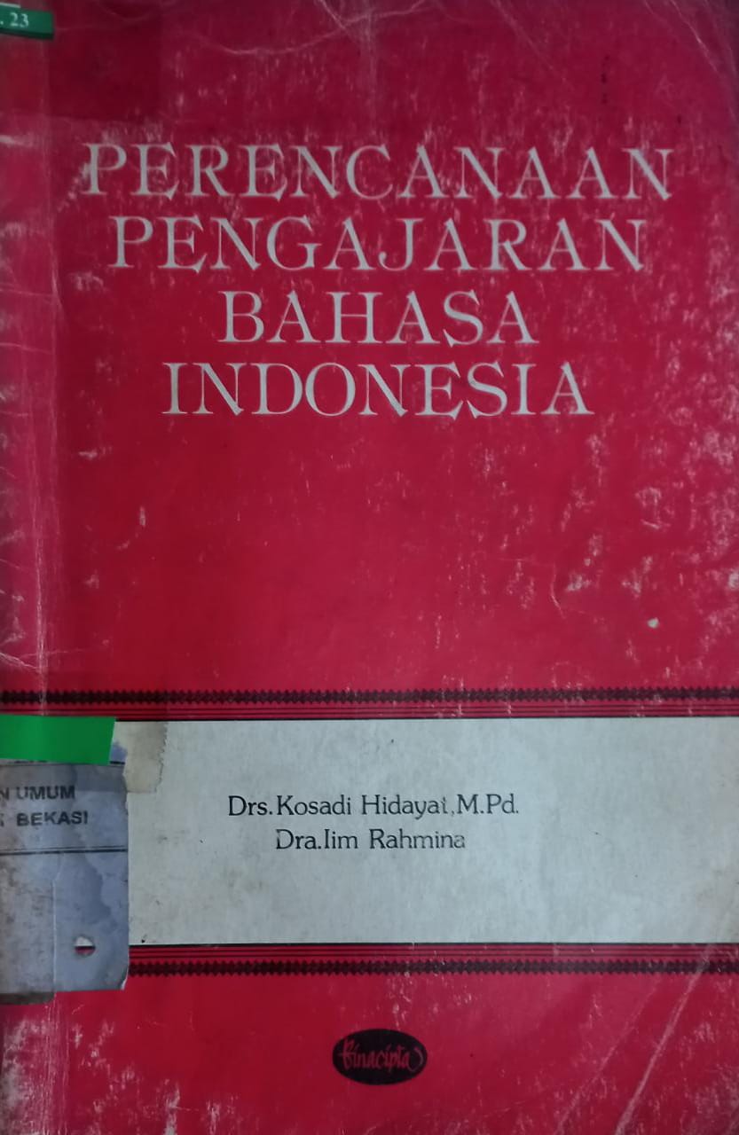 Sampul Perencanaan pengajaran bahasa indonesia / Kosadi Hidayat