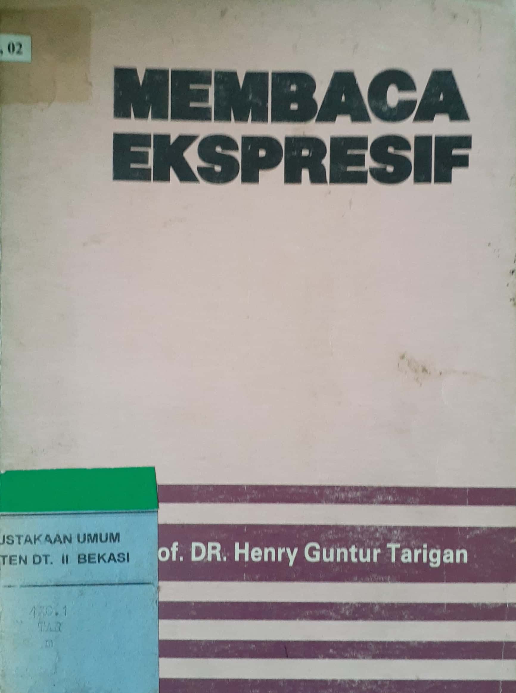 Sampul Membaca Ekspresif / Henry Guntur Tarigan