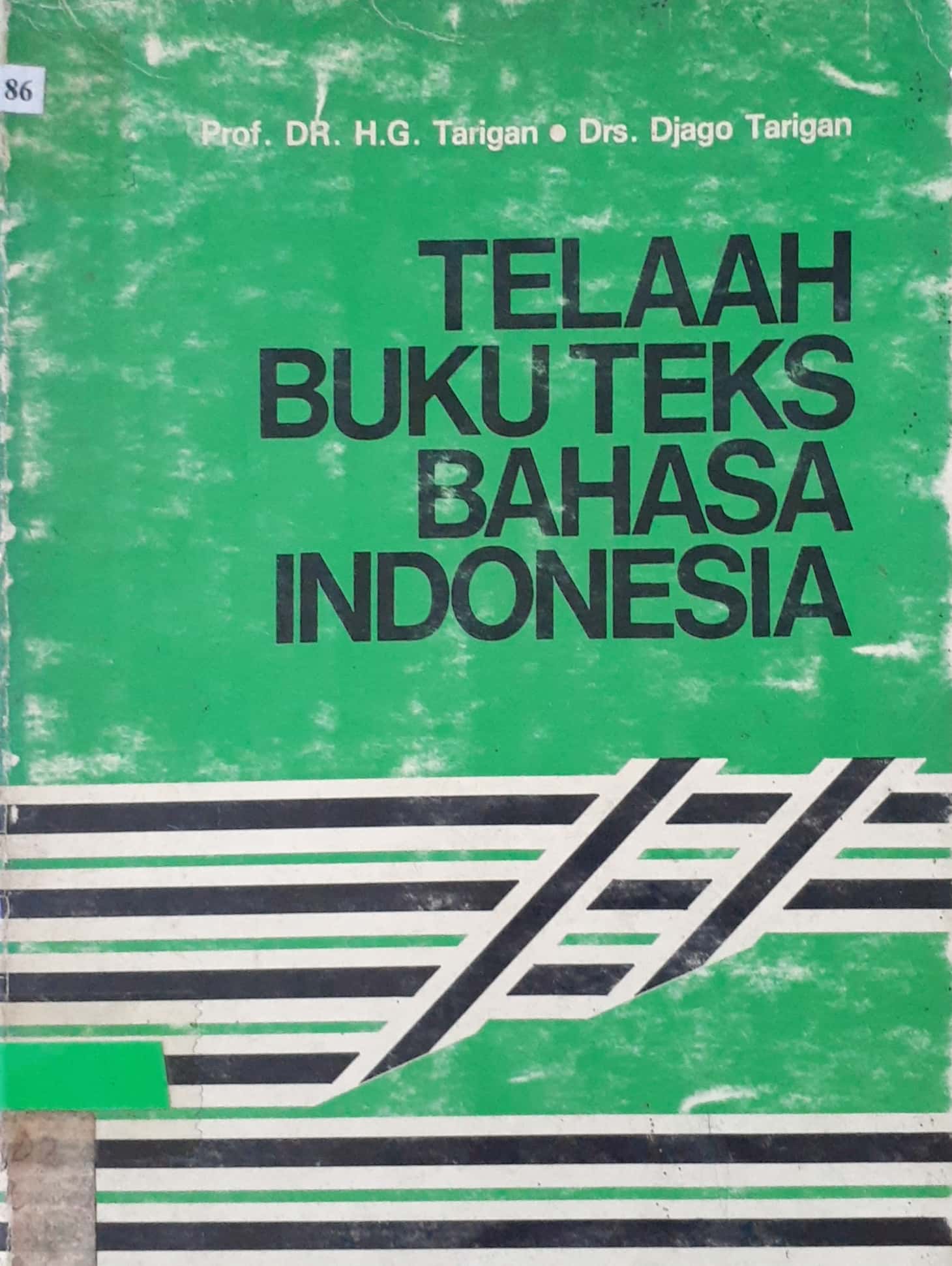 Sampul Telaah buku teks bahasa Indonesia / Henry Guntur Tarigan, Djago Tarigan ; penyunting, Tim Penyunting Angkasa