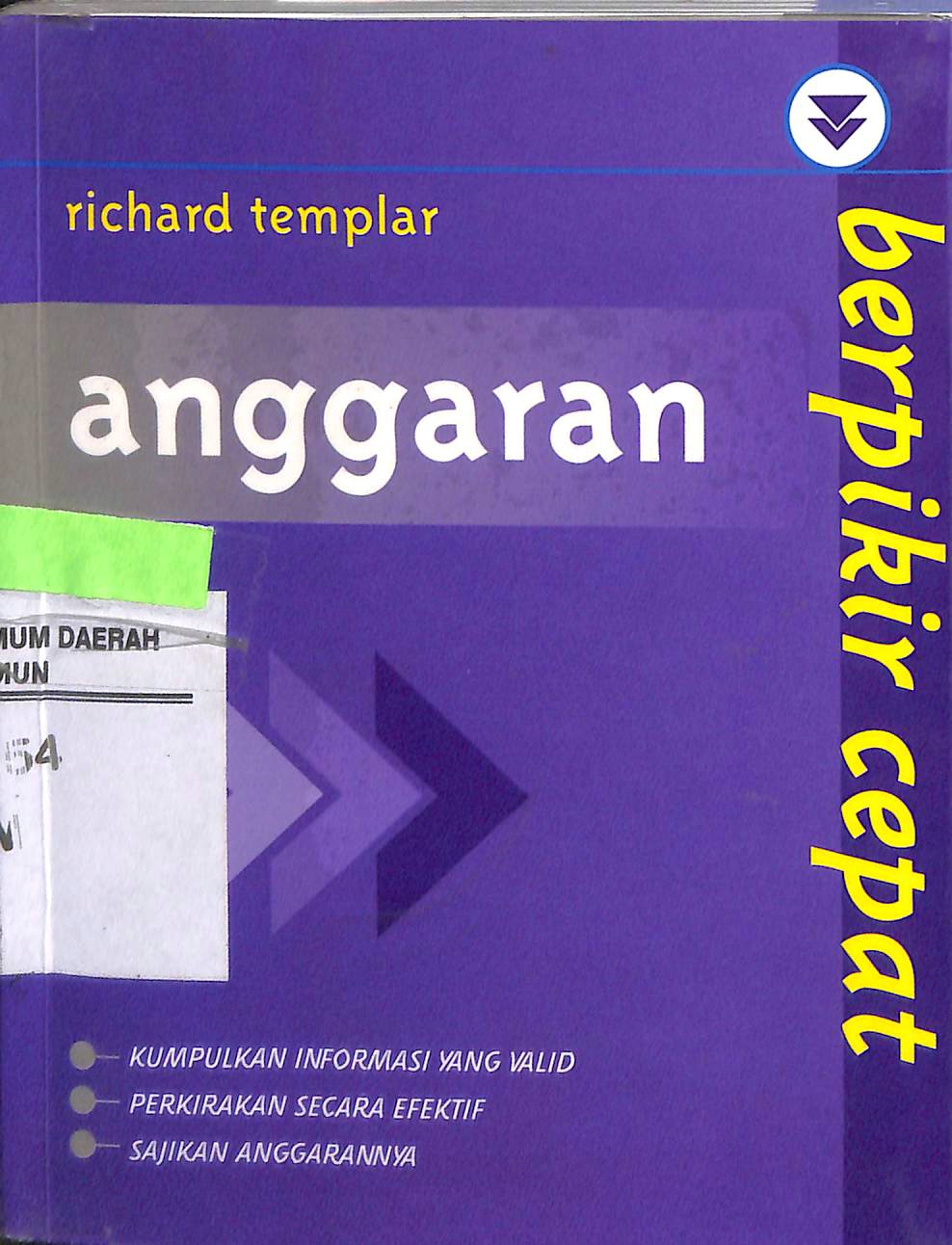 Cover Berpikir cepat : anggaran / Templar Richard