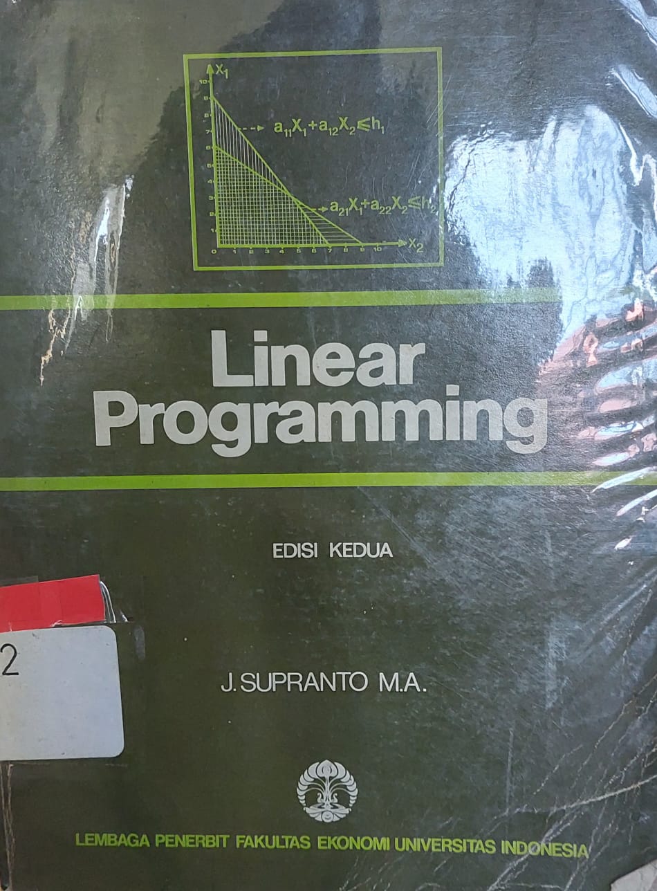 Sampul Linear Programming / J. Supranto