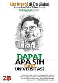 Cover Dapat apa sih dari Universitas? / Romi Satria Wahono