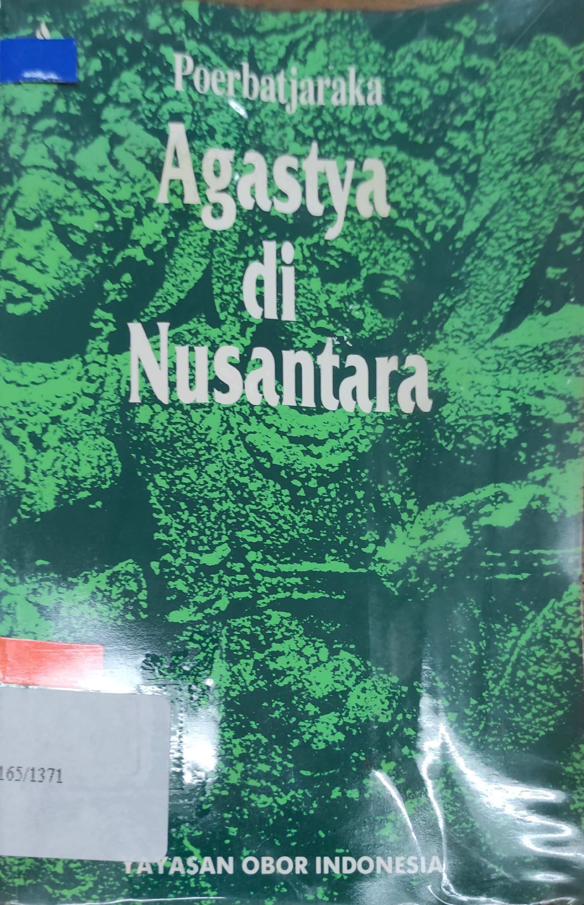Sampul Agastya di nusantara / Poerbatjaraka (Lesya)