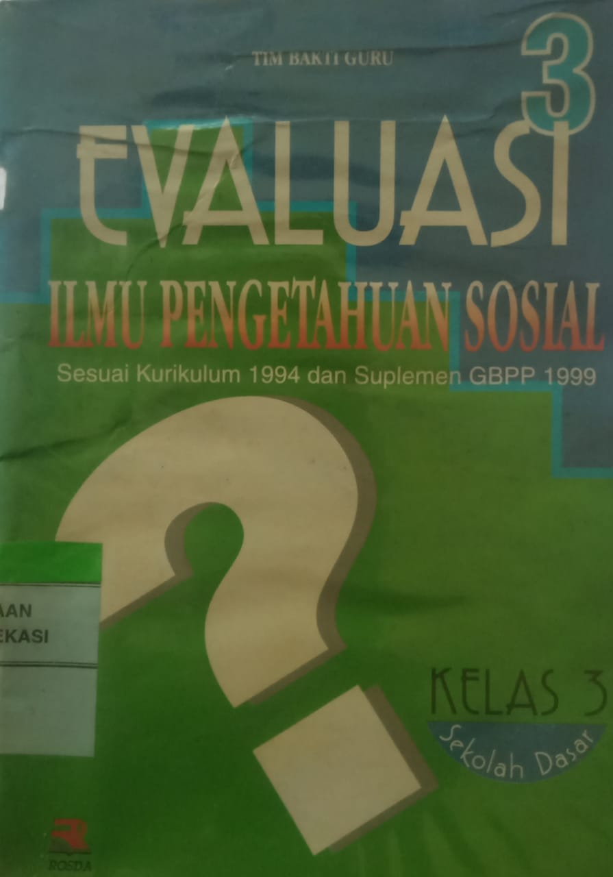 Sampul Evaluasi Ilmu pengetahuan sosial 3 / Muhammad M. Saleh