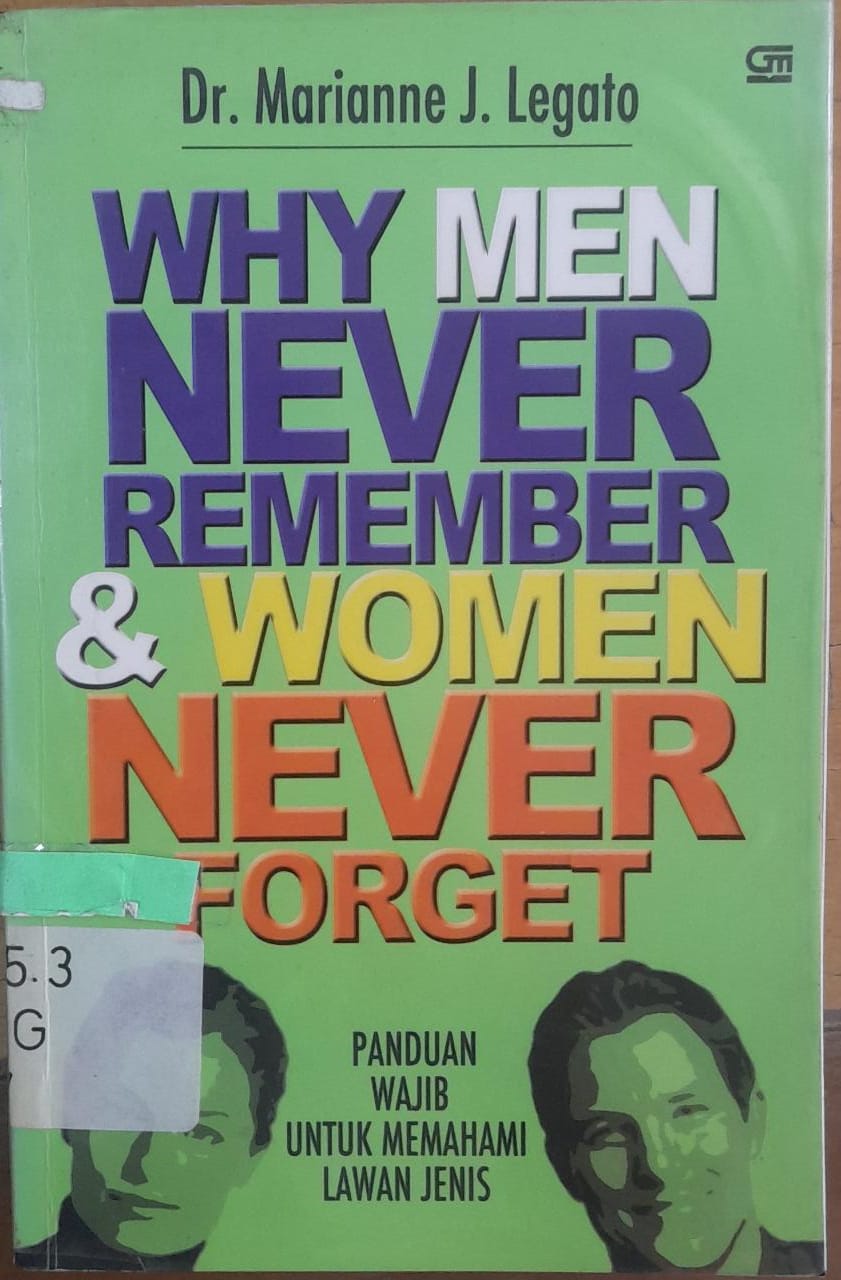 Sampul Why Men Never Remember & Women Never Forget :  Panduan Wajib Untuk Memahami Lawan Jenis / Marianne J. Legato