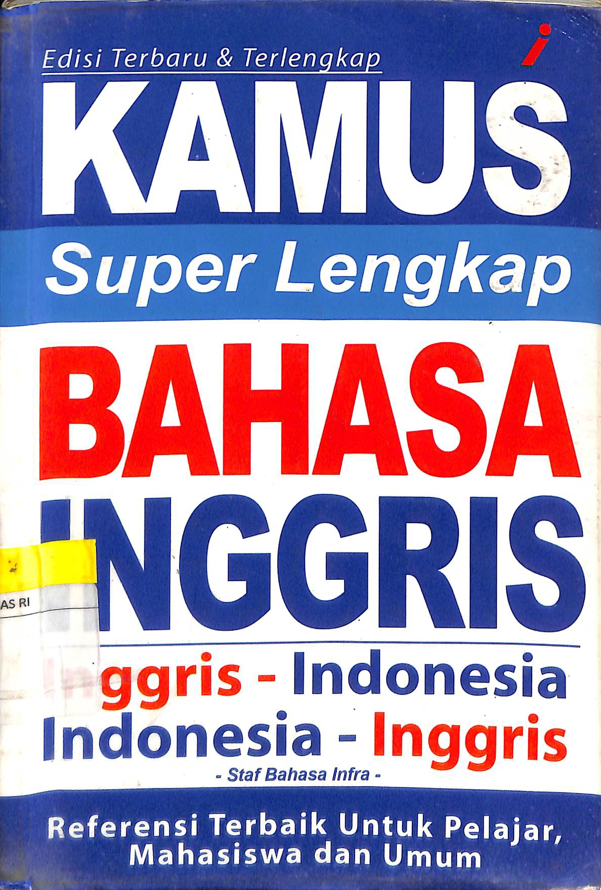 Sampul Kamus Super Lengkap Bahasa Inggris / Sugih Pertama