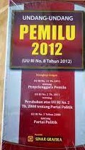 Sampul Undang-undang pemilu 2012 (UU No. 8 Tahun 2012) / Redaksi Sinar Grafika