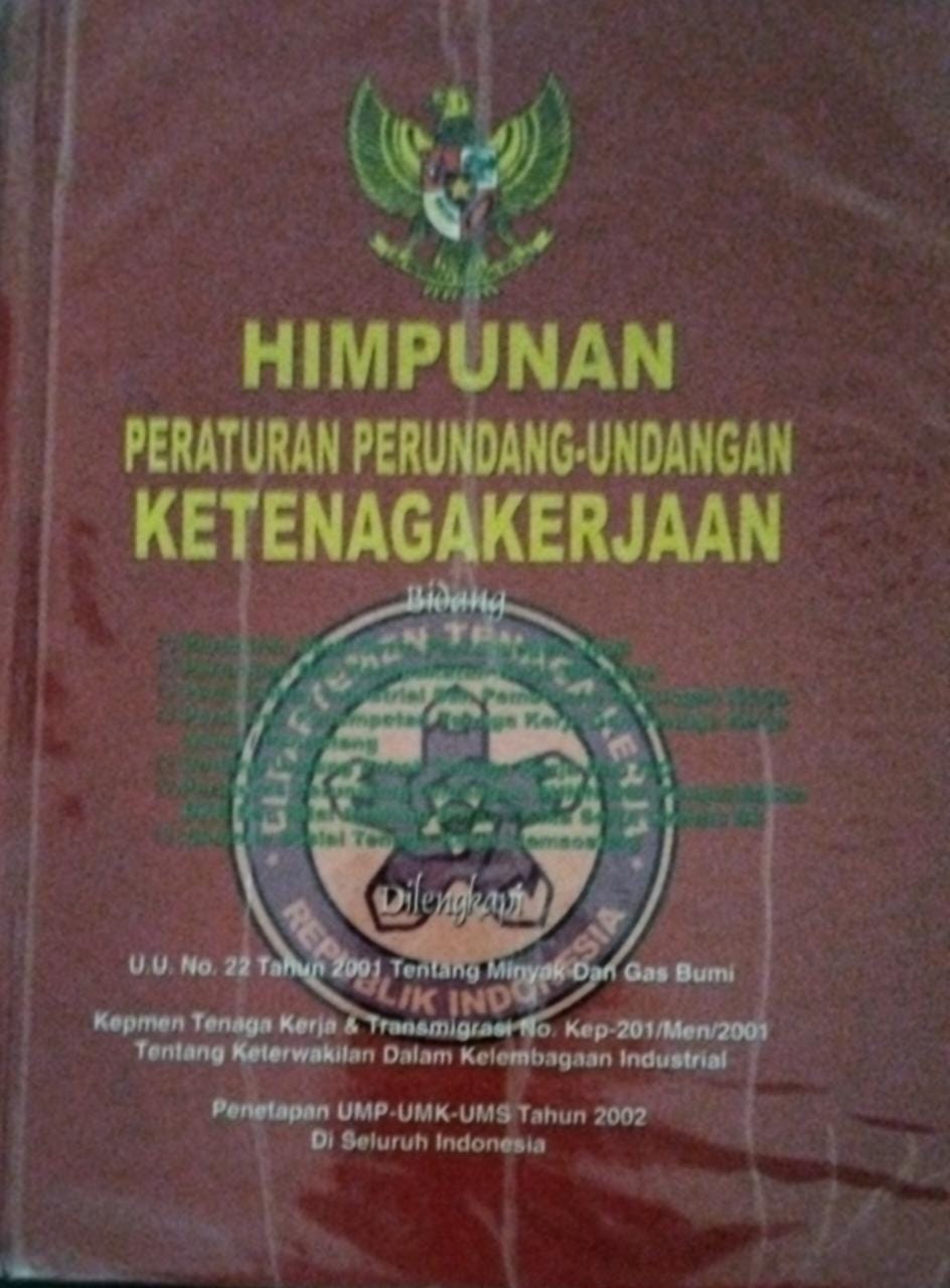 Sampul Himpunan Perarturan Perundang Undangan Ketenagakerjaan