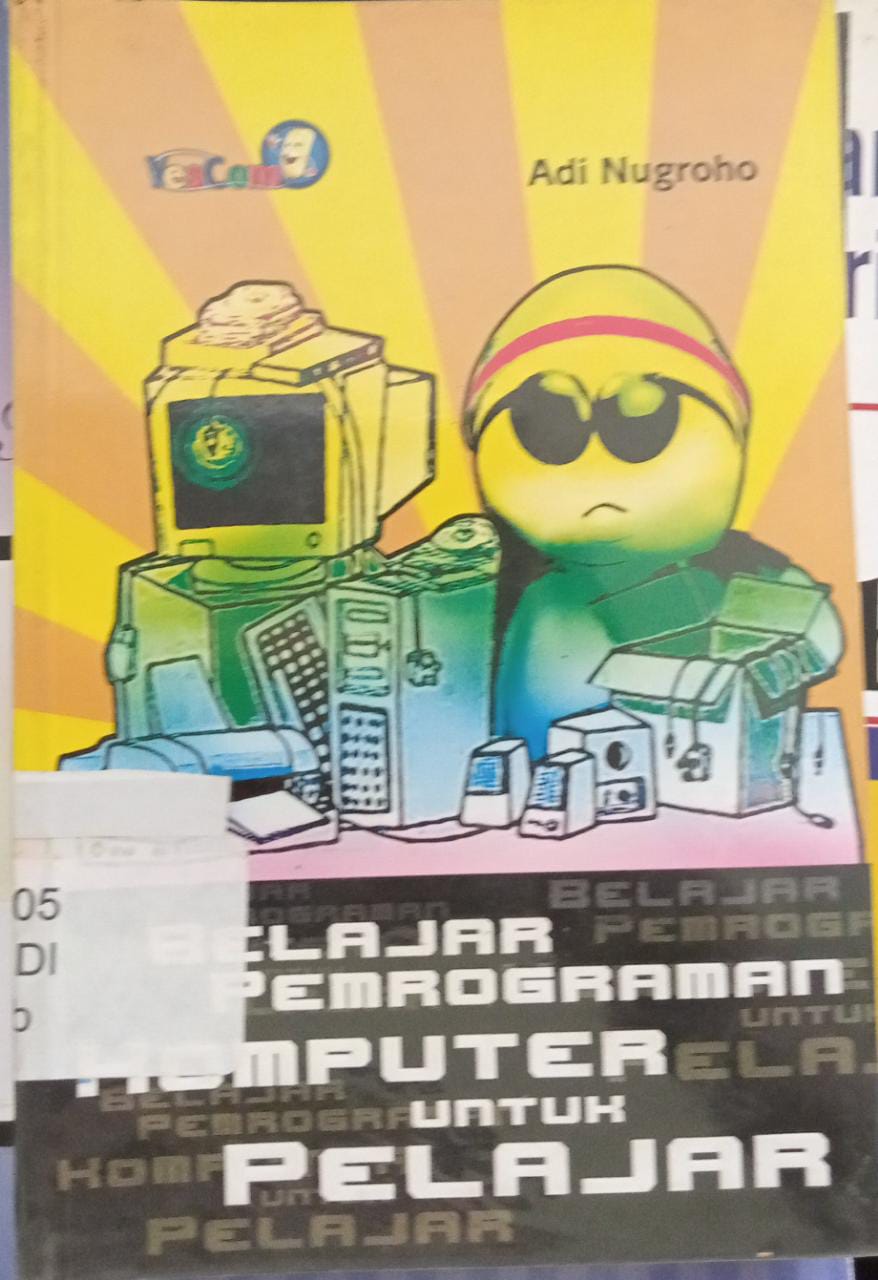 Sampul Belajar Pemograman Komputer untuk Pelajar / Adi Nugroho