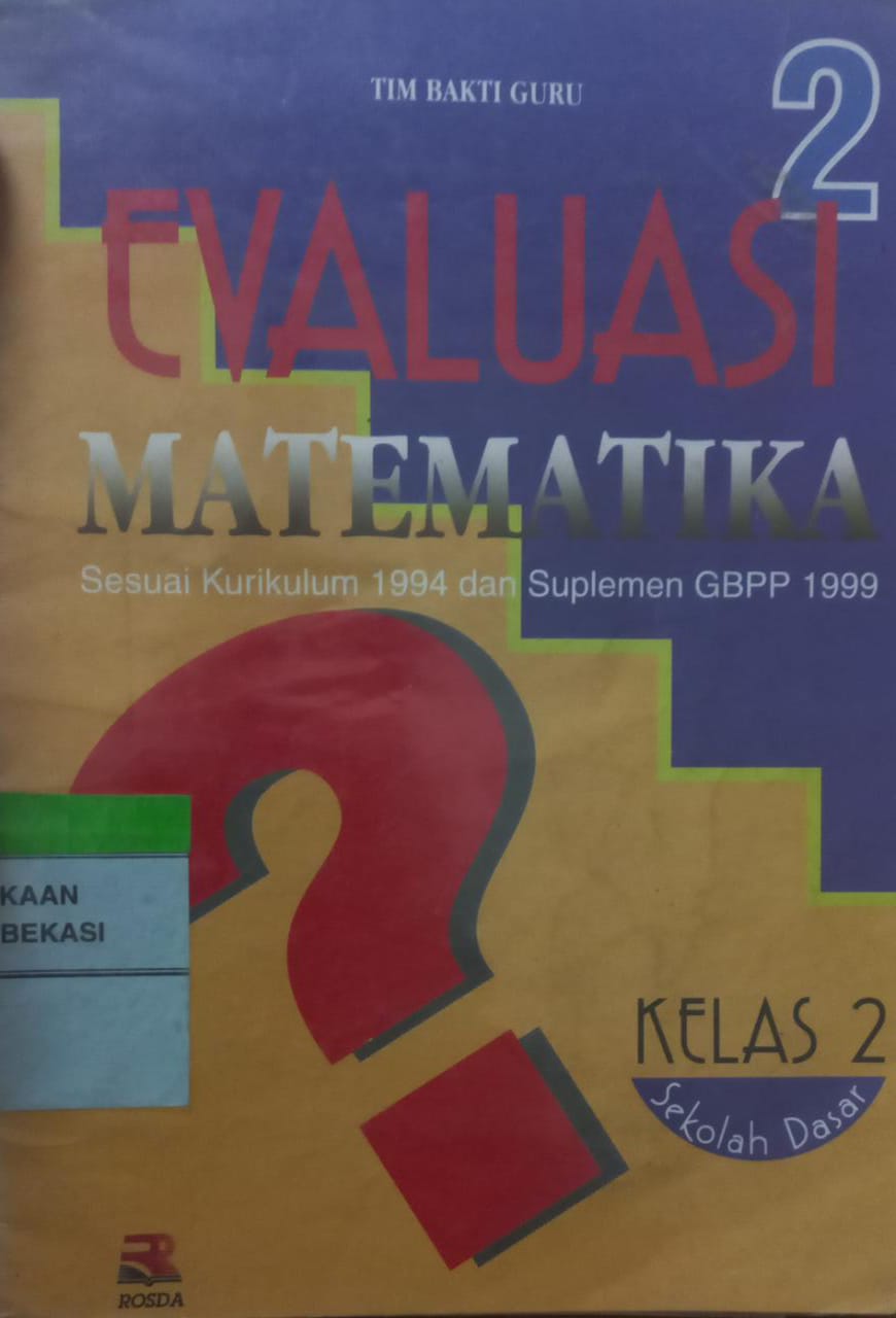 Sampul Evaluasi matematika untuk siswa SD kelas 2 / Husen Ahmad