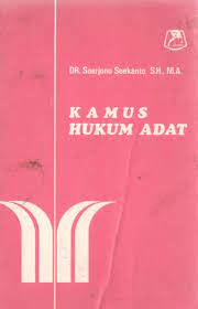 Sampul Kamus hukum adat / Soerjono Soekanto
