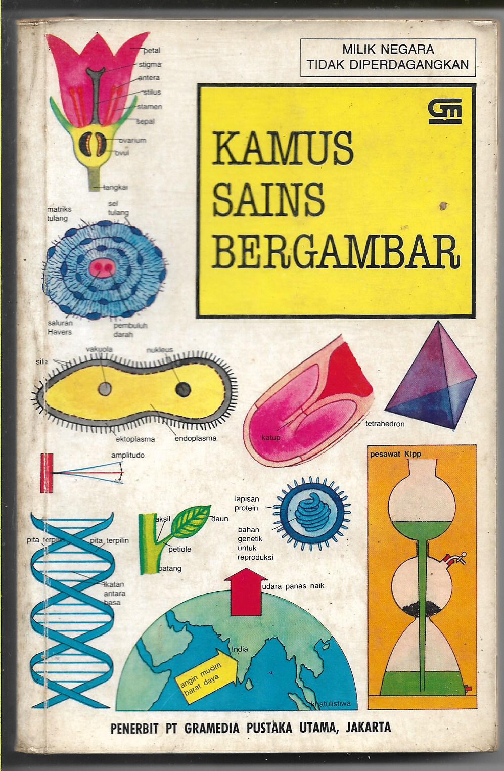 Sampul Kamus sains bergambar / Arthur Godman