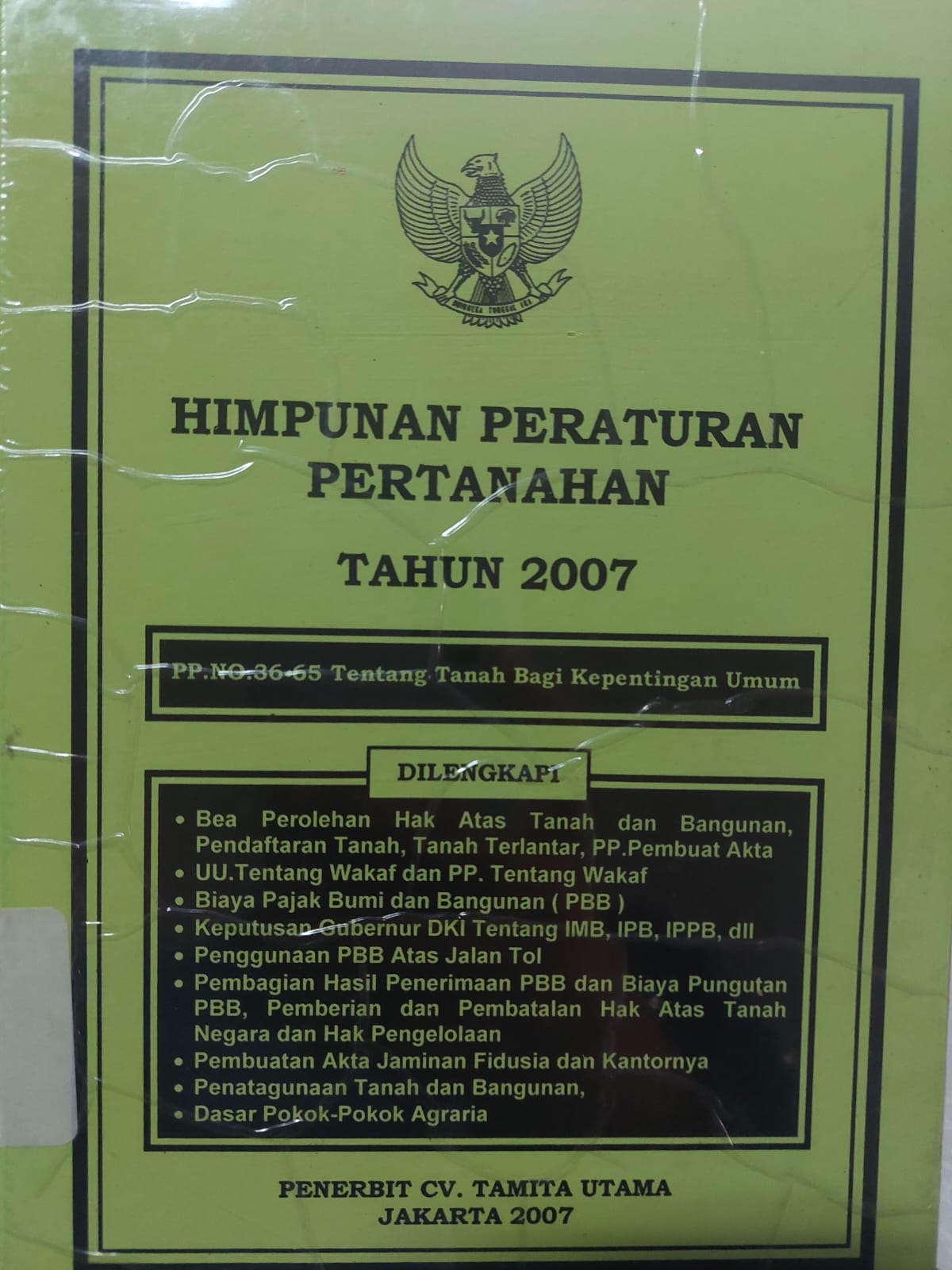 Sampul Himpunan Peraturan Pertanahan