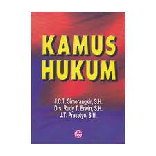 Sampul Kamus hukum / J.C.T Simorangkir, Rudy T. Erwin, J.T Prasetyo