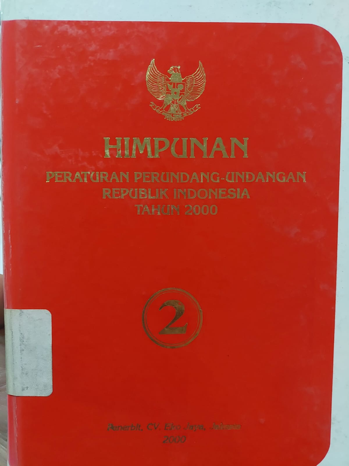 Cover Himpunan Peraturan Perundang-Undangan Republik Indonesia Tahun 2000 Jilid 2
