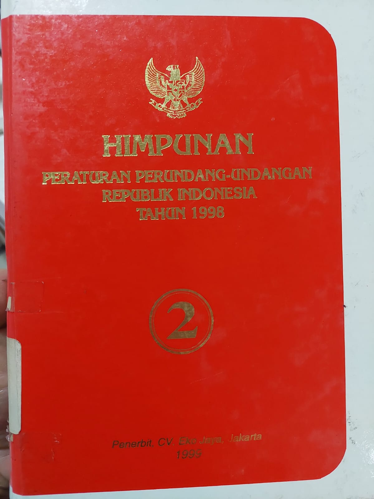 Cover Himpunan Peraturan Perundang-Undangan Republik Indonesia Tahun 1998 Jilid 2