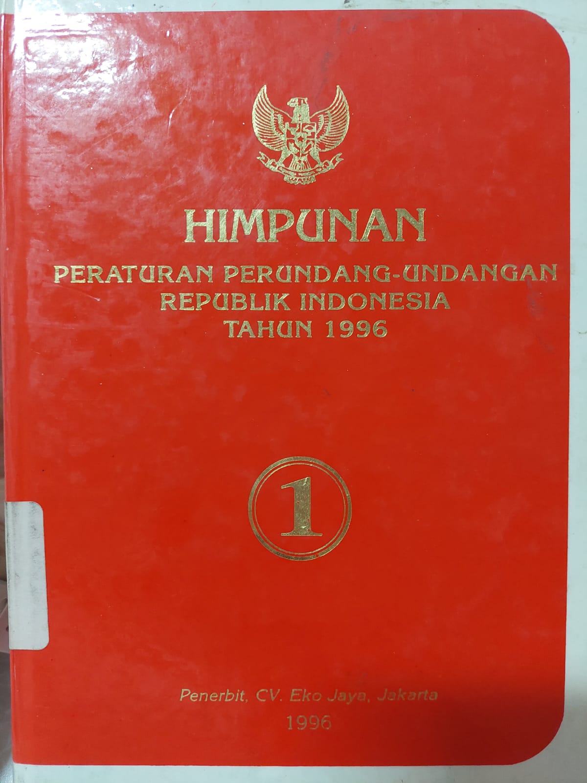 Cover Himpunan Peraturan Perundang-Undangan Republik Indonesia Tahun 1996 Jilid 1