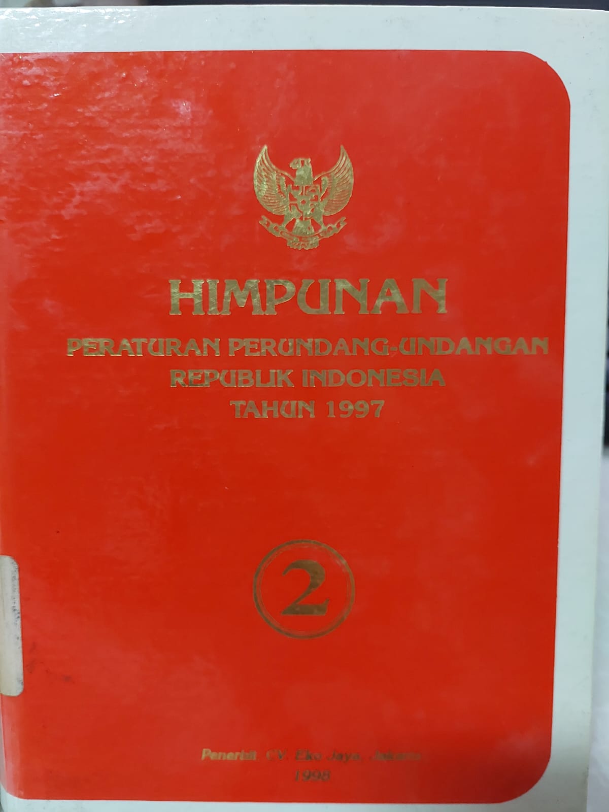 Cover Himpunan Peraturan Perundang-Undangan Republik Indonesia Tahun 1997 Jilid 2
