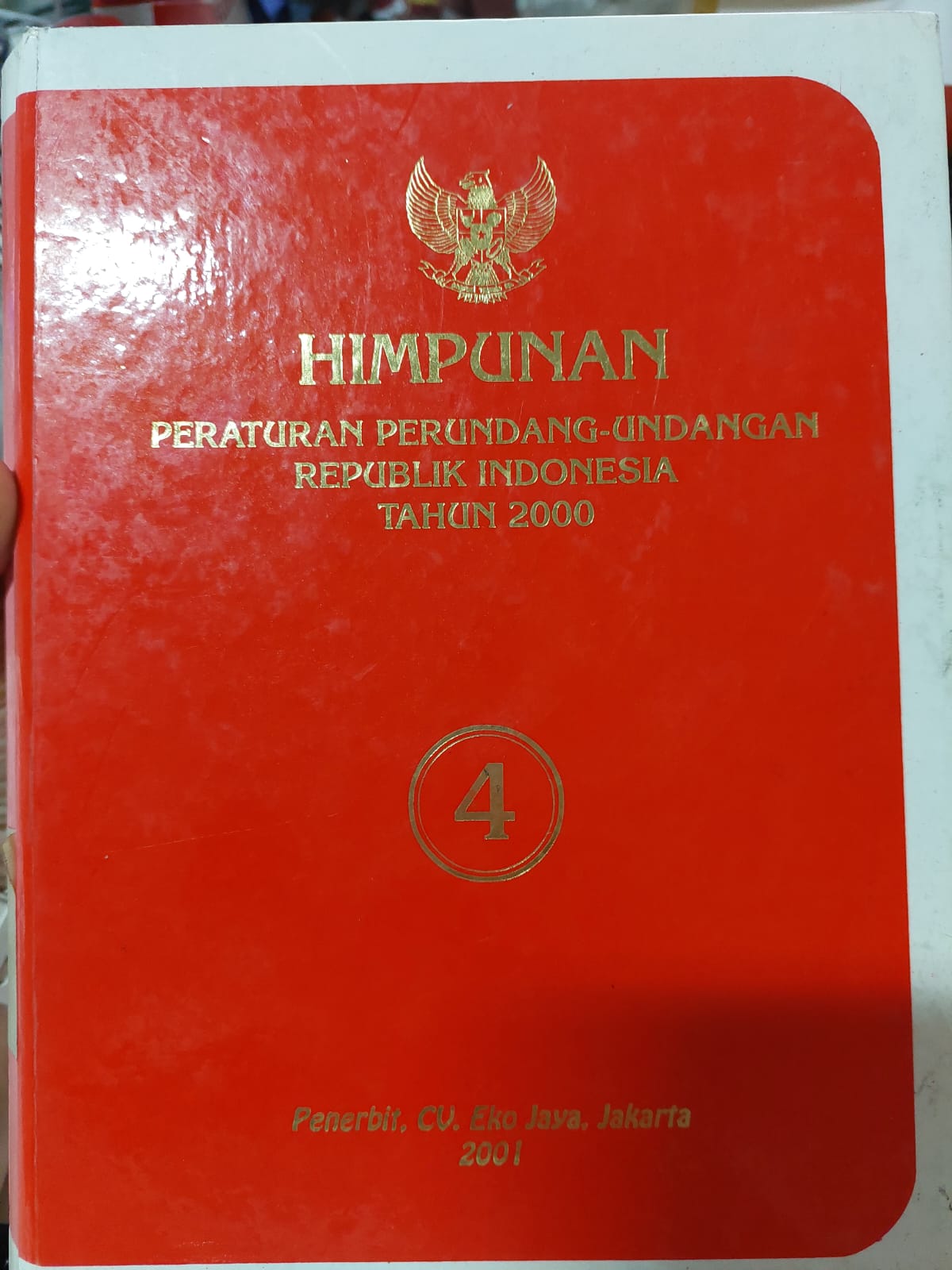Cover Himpunan Peraturan Perundang-Undangan Republik Indonesia Tahun 2000 Jilid 4