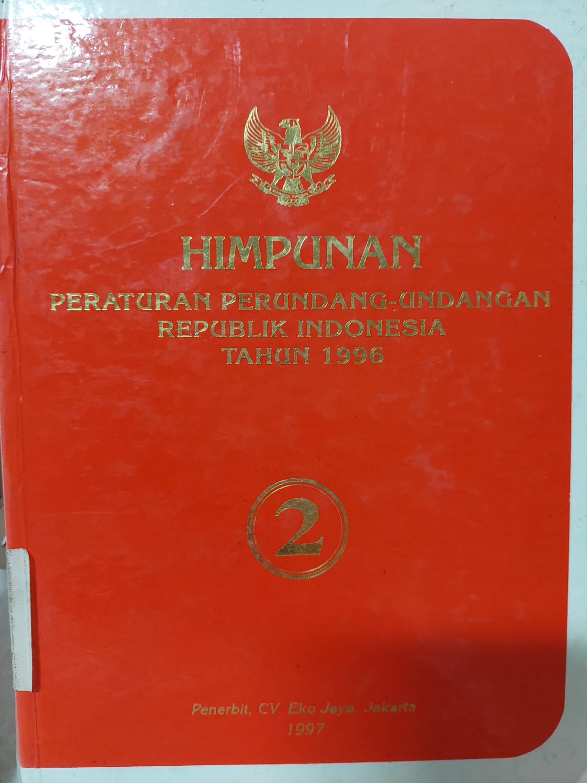 Sampul Himpunan Peraturan Perundang-Undangan Republik Indonesia Tahun 1996 Jilid 2
