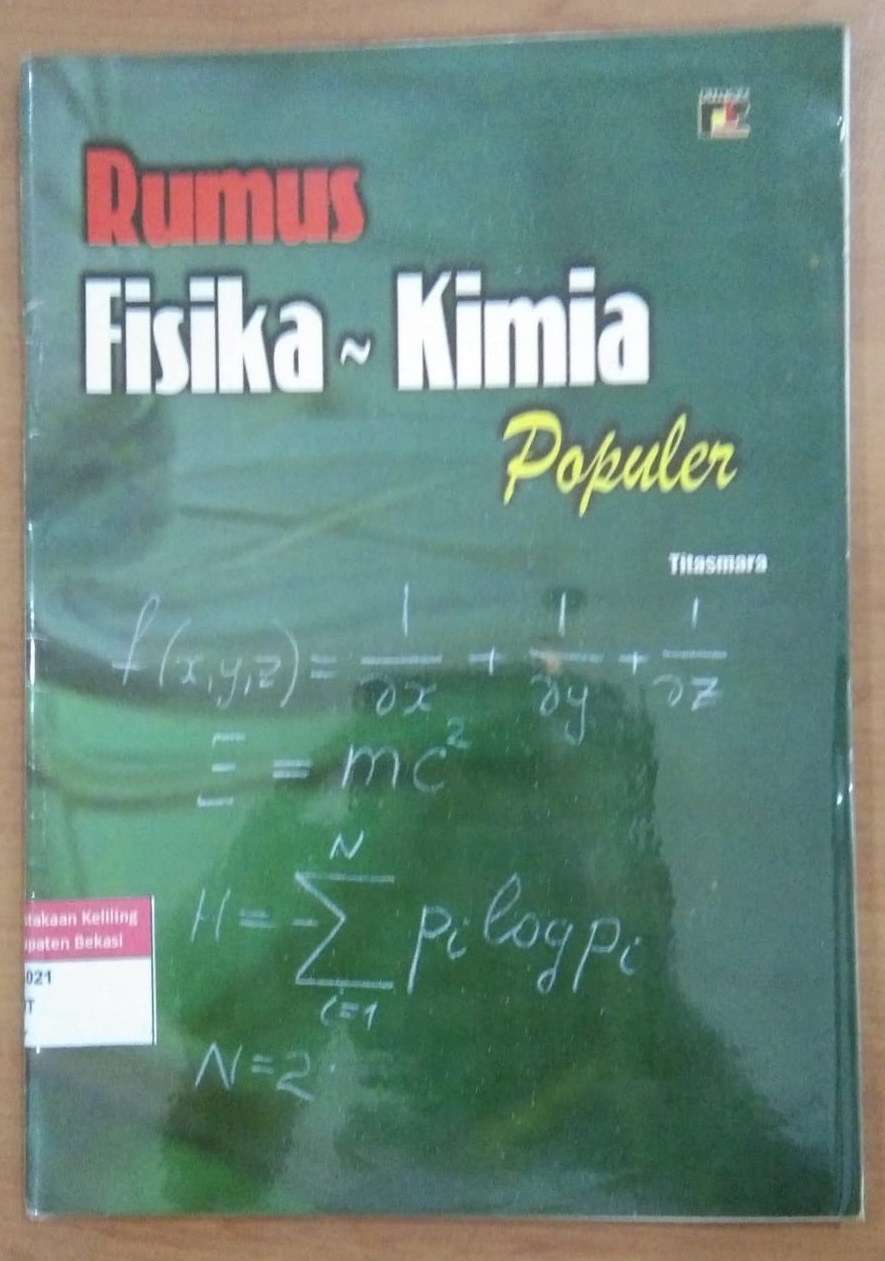 Sampul Rumus fisika - kimia poopuler / Titasmara