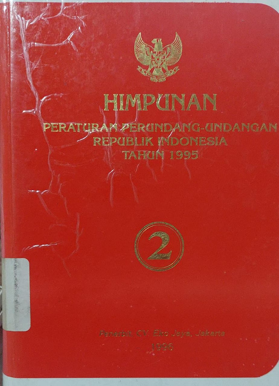 Sampul Himpunan Peraturan Perundang-Undangan Republik Indonesia Tahun 1995 Jilid 2