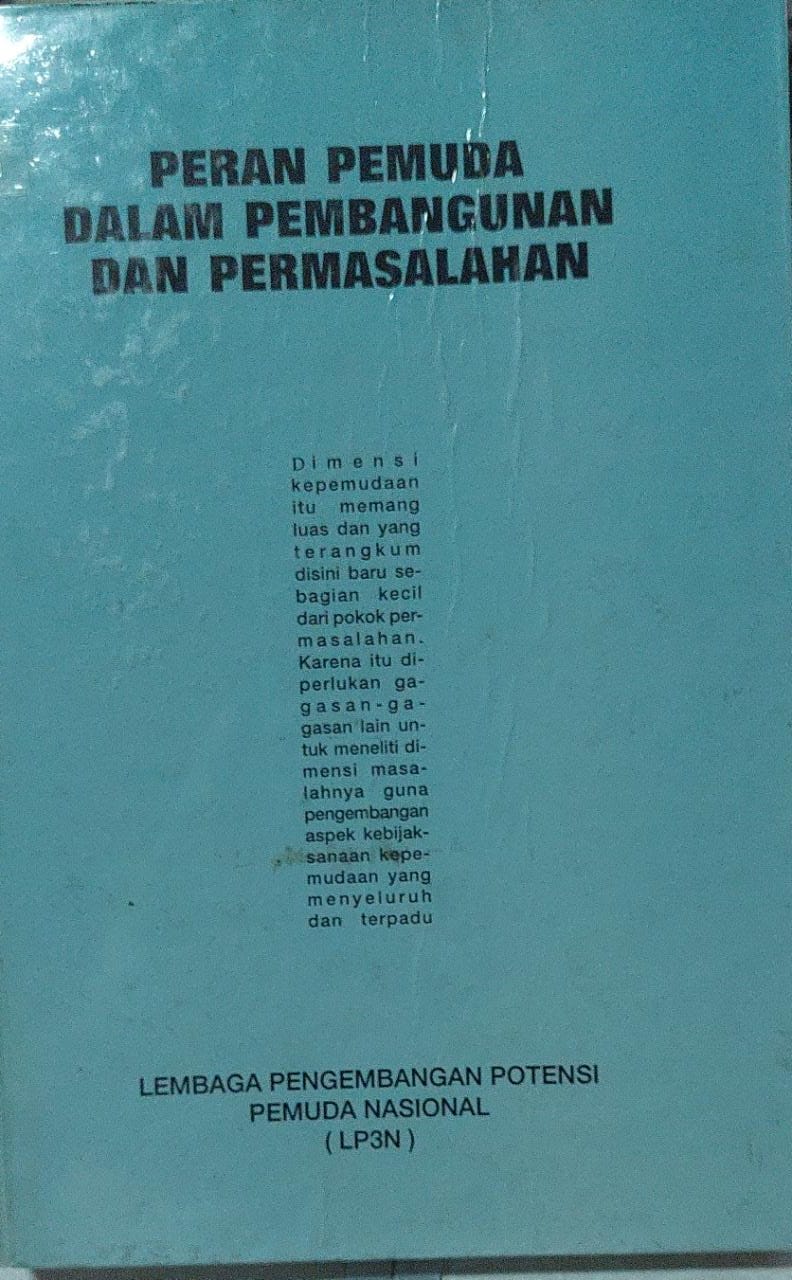 Sampul Peran Pemuda Dalam Pembangunan dan Permasalahan