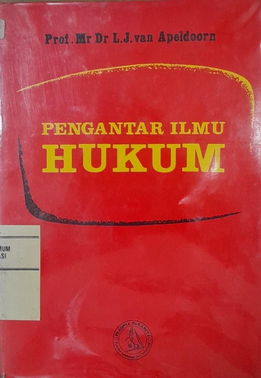 Sampul Pengantar Ilmu Hukum / L.J. van Apeldoorn