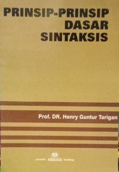 Cover Prinsip-prinsip dasar sintaksis / Henry Guntur Tarigan