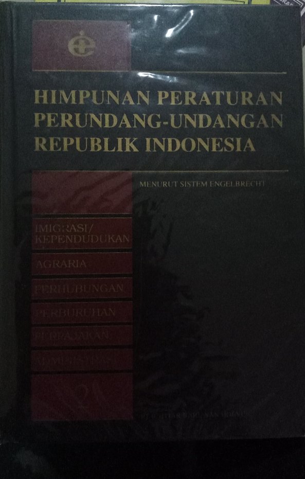 Sampul Himpunan Peraturan Perundang-Undangan Republik Indonesia / Himpunan