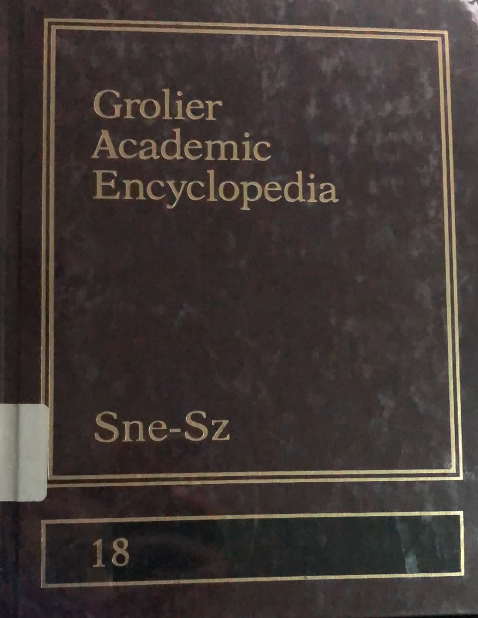 Sampul Grolier Academic Encyclopedia 18