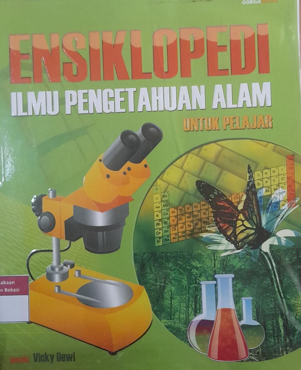 Sampul Ensiklopedia Ilmu Pengetahuan Alam Untuk Pelajar / Vicky Dewi