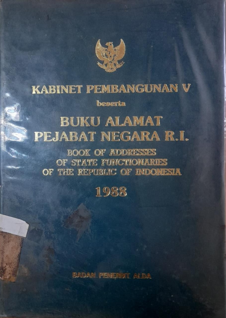 Cover Kabinet Pembangunan V Beserta Buku Alamat Pejabat Negara R.I.