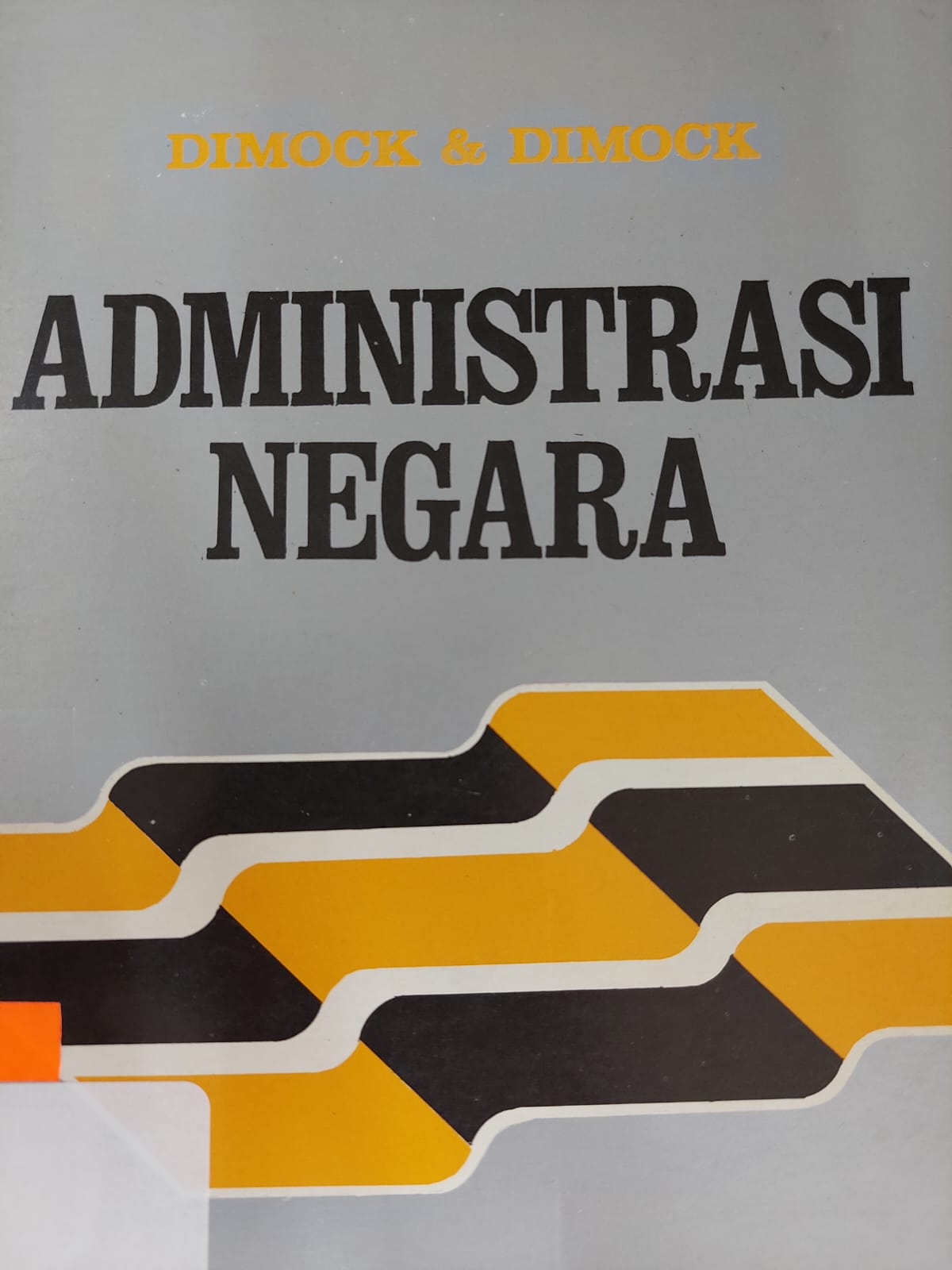 Sampul Administrasi negara / Marshall Edward Dimock