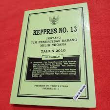 Sampul Kepres No.13 :  tentang tim penertiban barang milik negara