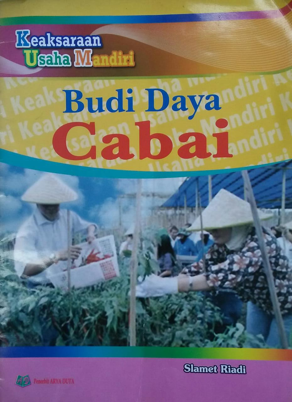 Sampul Keaksaraan usaha mandiri budi daya cabai / Slamet riadi