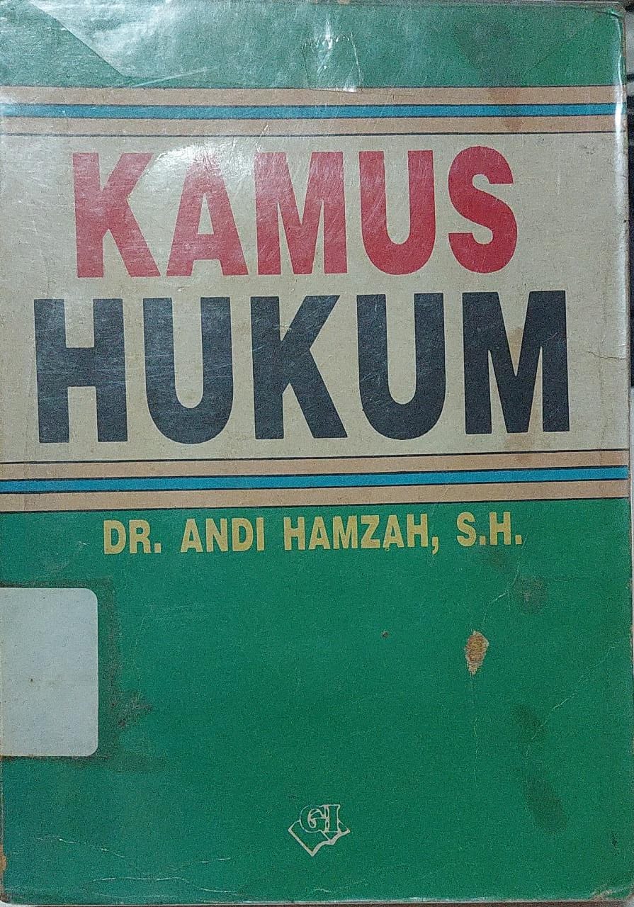 Sampul Kamus Hukum / Andi Hamzah