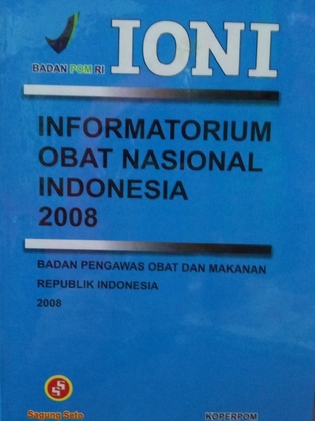 Sampul Informatorium Obat Nasional Indonesia 2008 / Badan POM RI, KOPERPOM