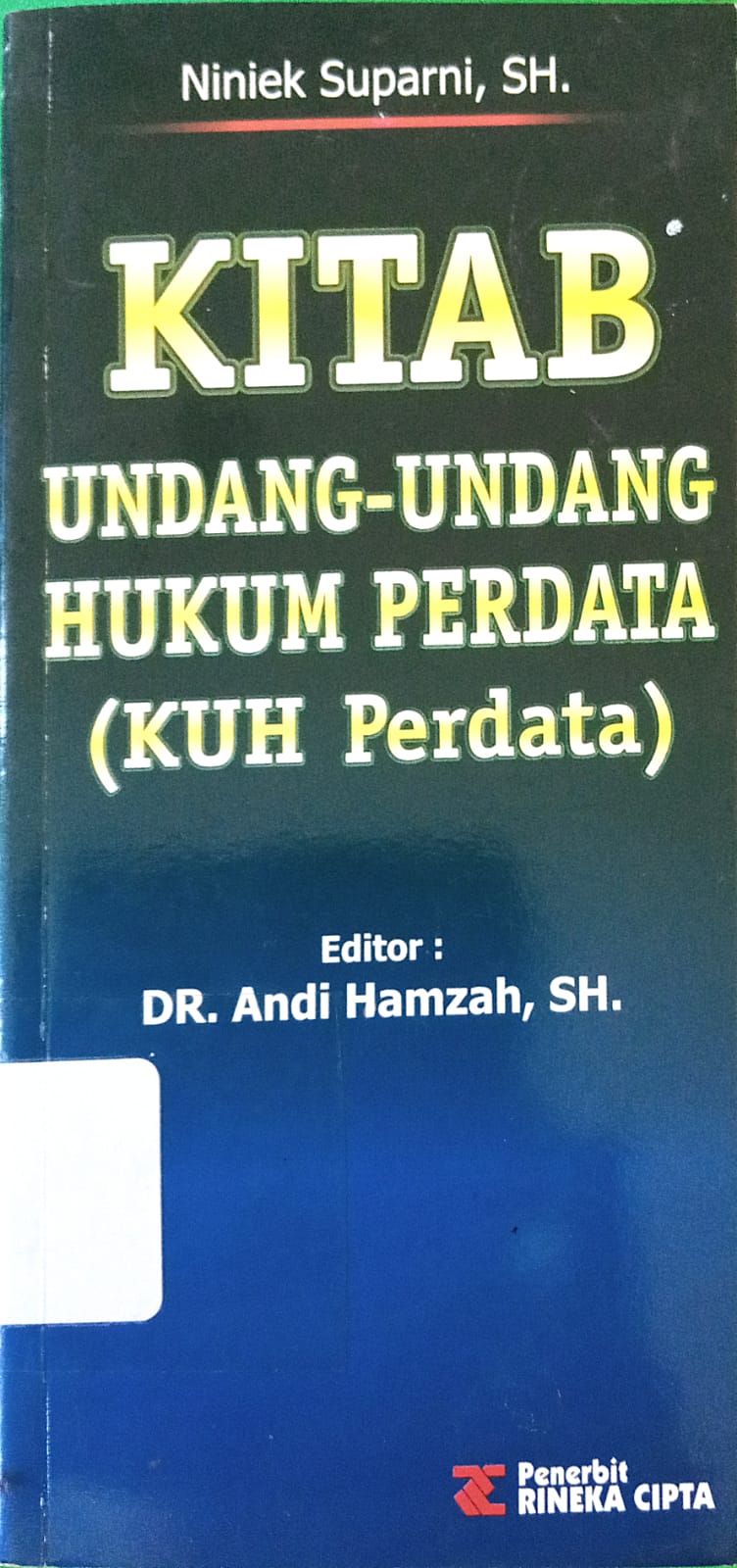 Sampul KTAB UNDANG - UNDANG HUKUM PERDATA / DR. ANDI HAMZAH, SH