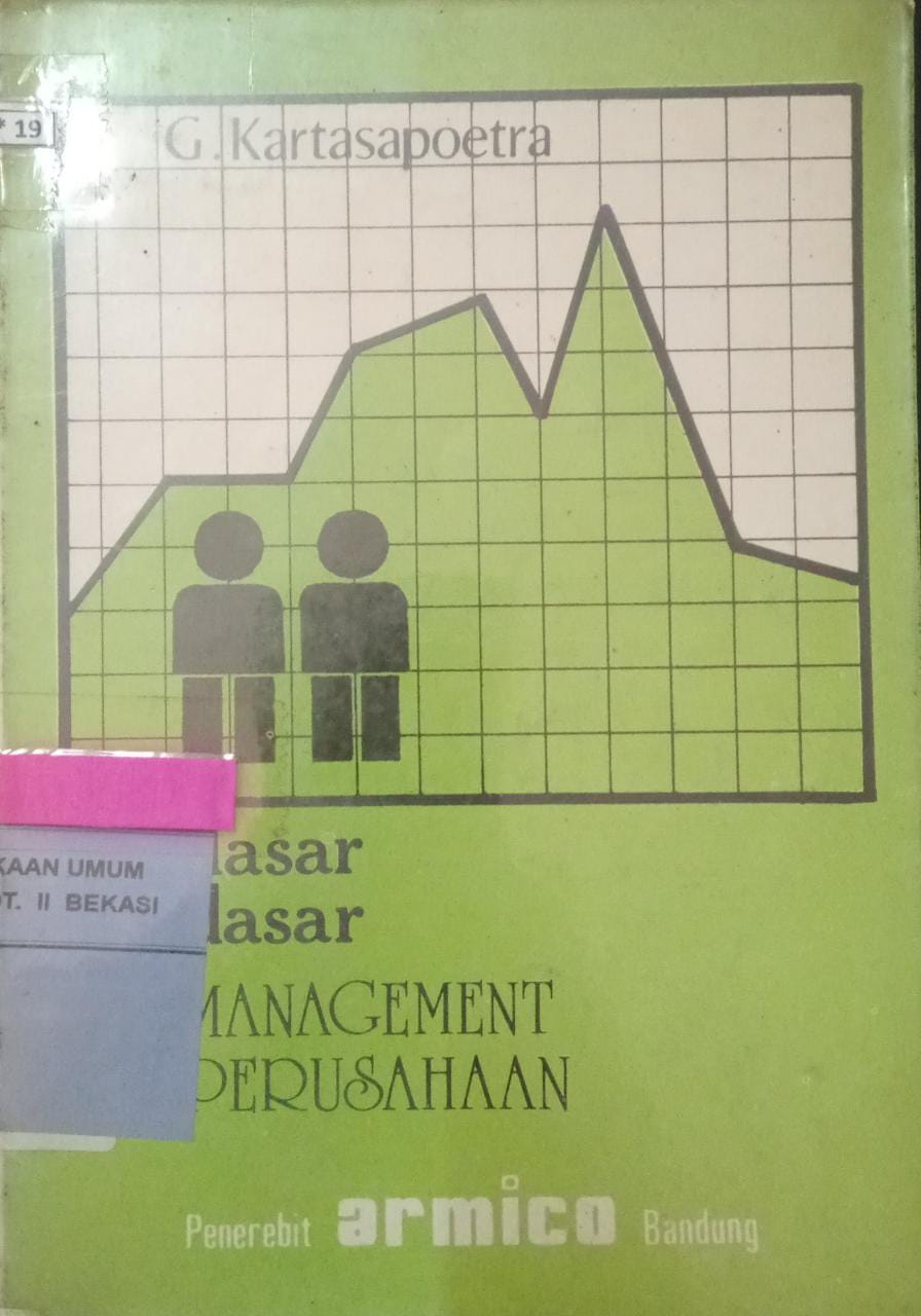 Sampul Dasar- dasar management perusahaan / Kartasapoetra